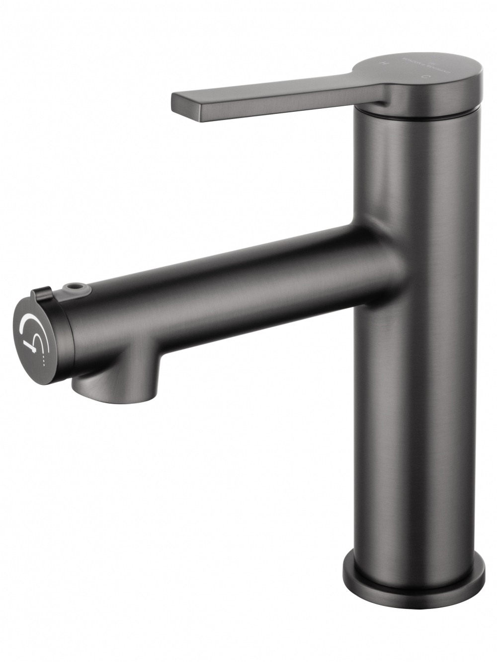 Смеситель для раковины с функцией полоскания WONZON & WOGHAND, Темный графит (WW-H1017-BGG)