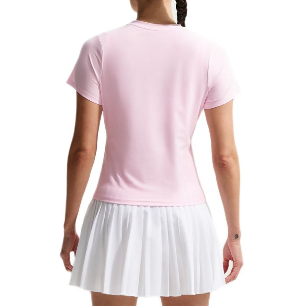Женская теннисная футболка Nike Victory Dri-Fit Short Sleeve Tennis - pink foam/white