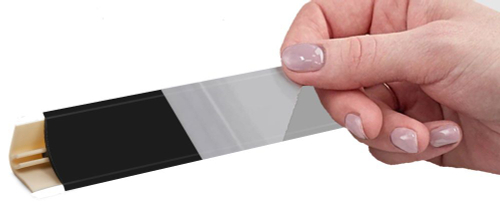 КА-01005481 Плинтус LB 15 (12) 6051 Черный мат. 3м (реком. заглушки 6051) КДМ