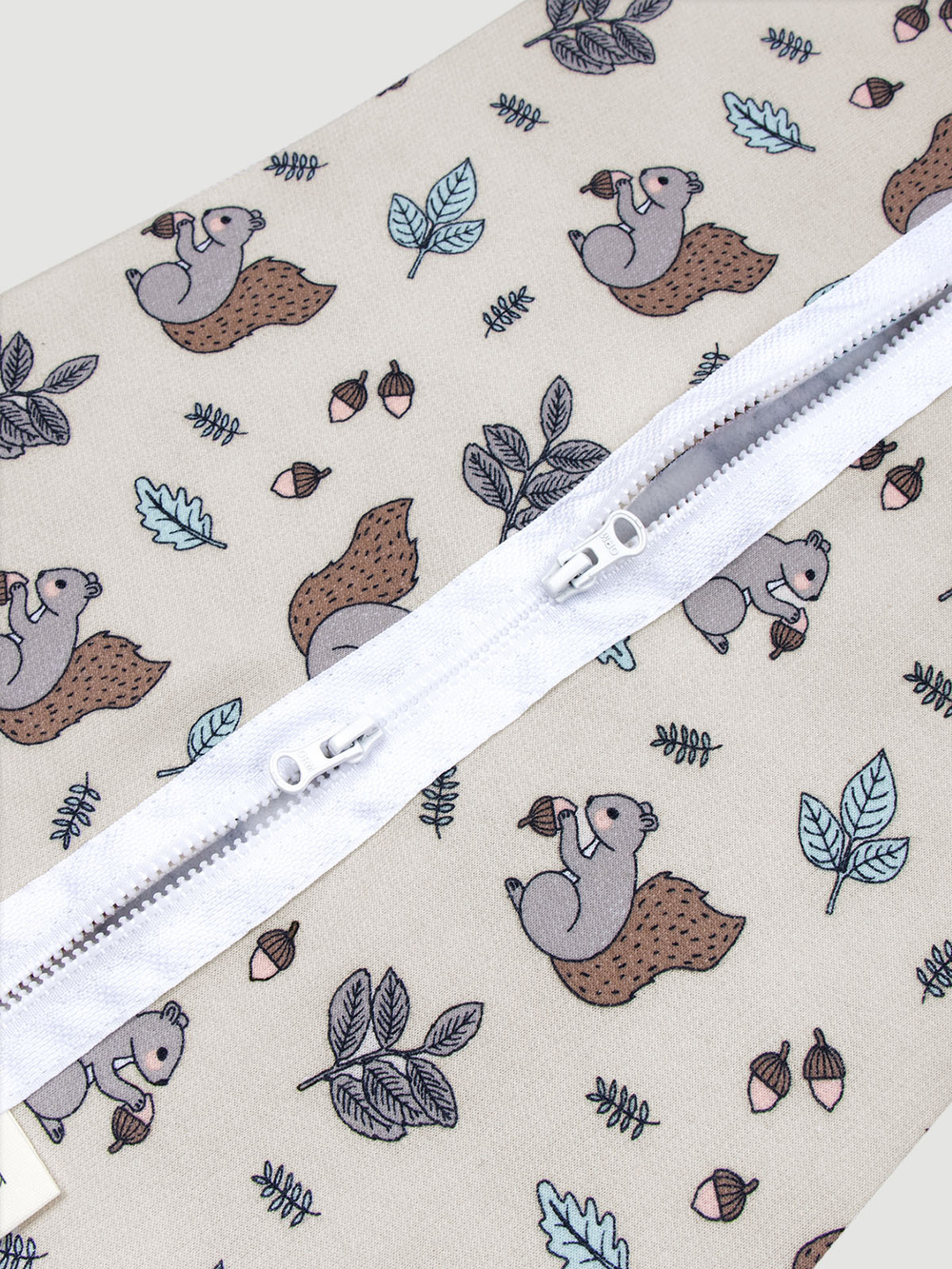 Утеплённый спальный мешок Mjölk Белочки, уценка