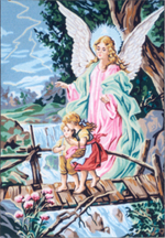 "Мифическое создание"-14804-канва с рисунком