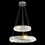 Citilux Чезаре CL338261 LED Люстра хрустальная с пультом Хром