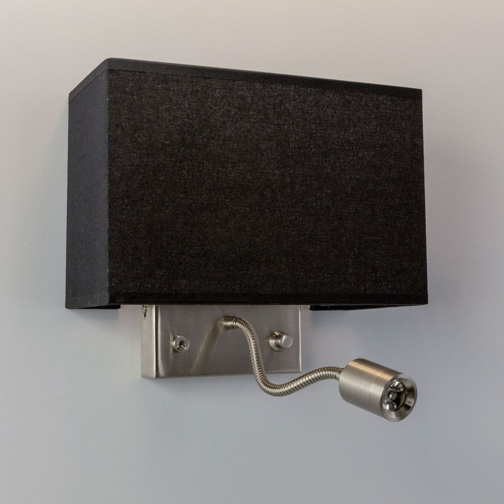 Citiluх Декарт CL704301 Бра с чёрным абажуром и диммером