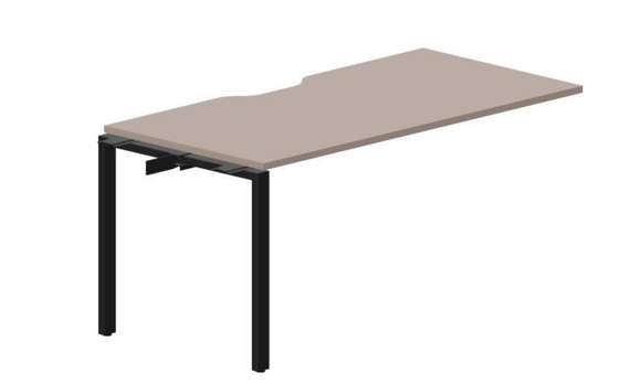 стол Strike 1580х780х750мм (с эргономичным вырезом) - приставной элемент