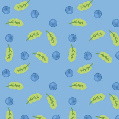 Ягоды черники, летний паттерн