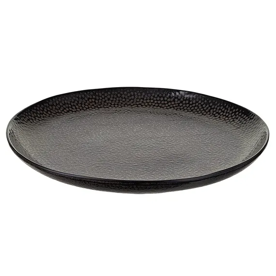 Набор обеденных тарелок dots, D26 см, черные, 2 шт.