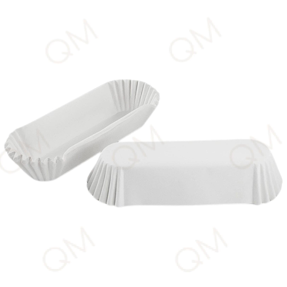 Тарталетки овал OV7 (белая) 34*136*26,5 мм, 100 шт