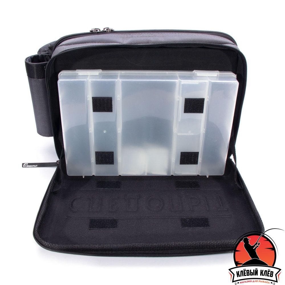 Сумка рыболовная «СЛЕДОПЫТ», р. 31*23*13 см, 2 коробки LUNO-20, 2 кармана/7/