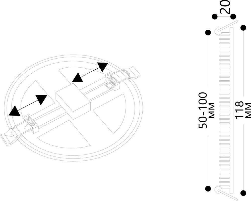 Встраиваемый светильник Arte Lamp