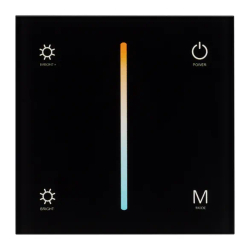 Панель SMART-P21-MIX-G-IN Black (12-24V, 4x3A, Sens, 2.4G) (Arlight, IP20 Пластик, 5 лет) 033765