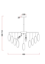 Люстра на штанге Freya PORTO FR5104PL-06N