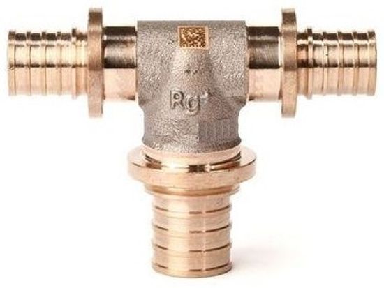 Тройник Рехау RX+ 16-25-16 с увеличенным боковым проходом бронза (арт. 14571023001)