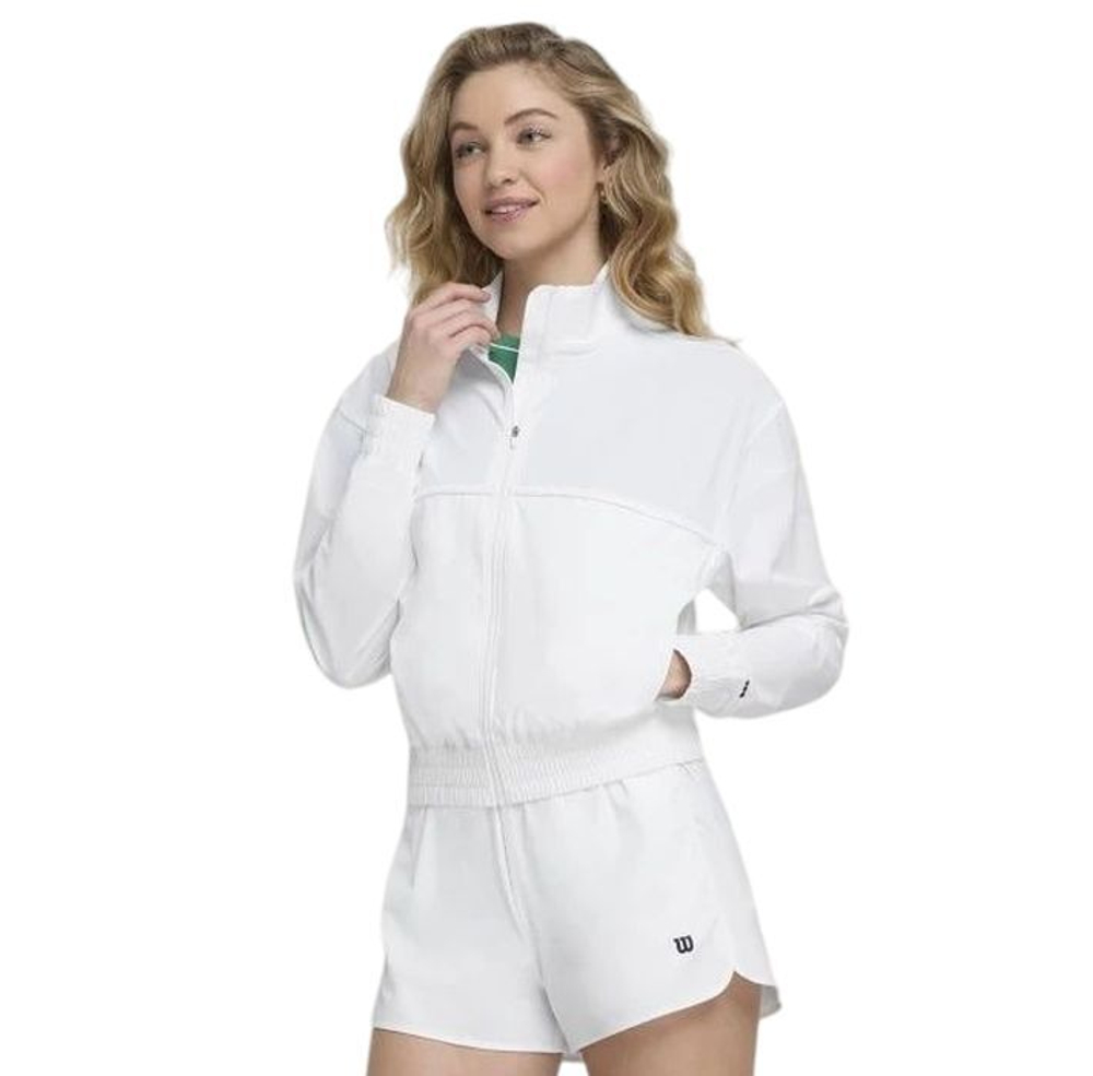 Женская Кофта теннисная Wilson Warm-Up Jacket - белый