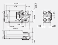 Электропривод Gruner 361C-024-10-S2 с возвратной пружиной