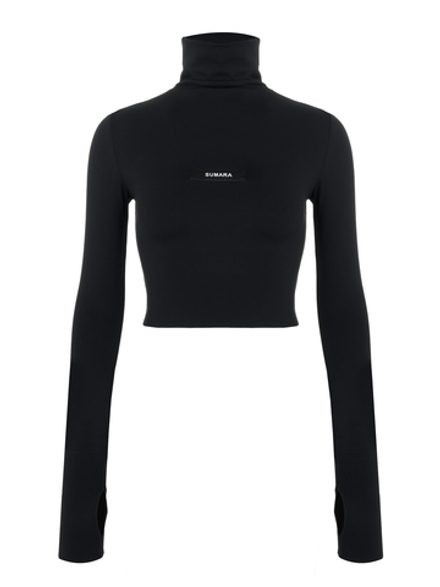 Укороченная водолазка из бифлекса matte