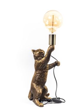 Настольная лампа Кот Эдисон Бронза