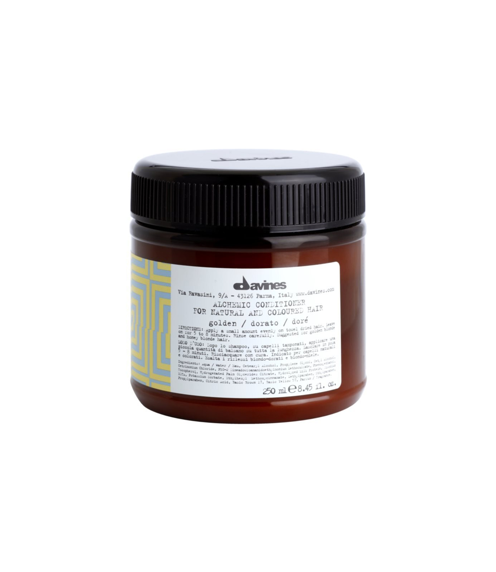 Davines Alchemic Conditioner Golden - увлажняющий кондиционер для улучшения цвета волос /   250  ml  / GTIN 8004608234067