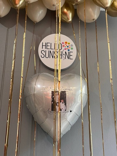 Набор шаров Золотое сердце