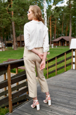 22167 Блузка женская (белый)