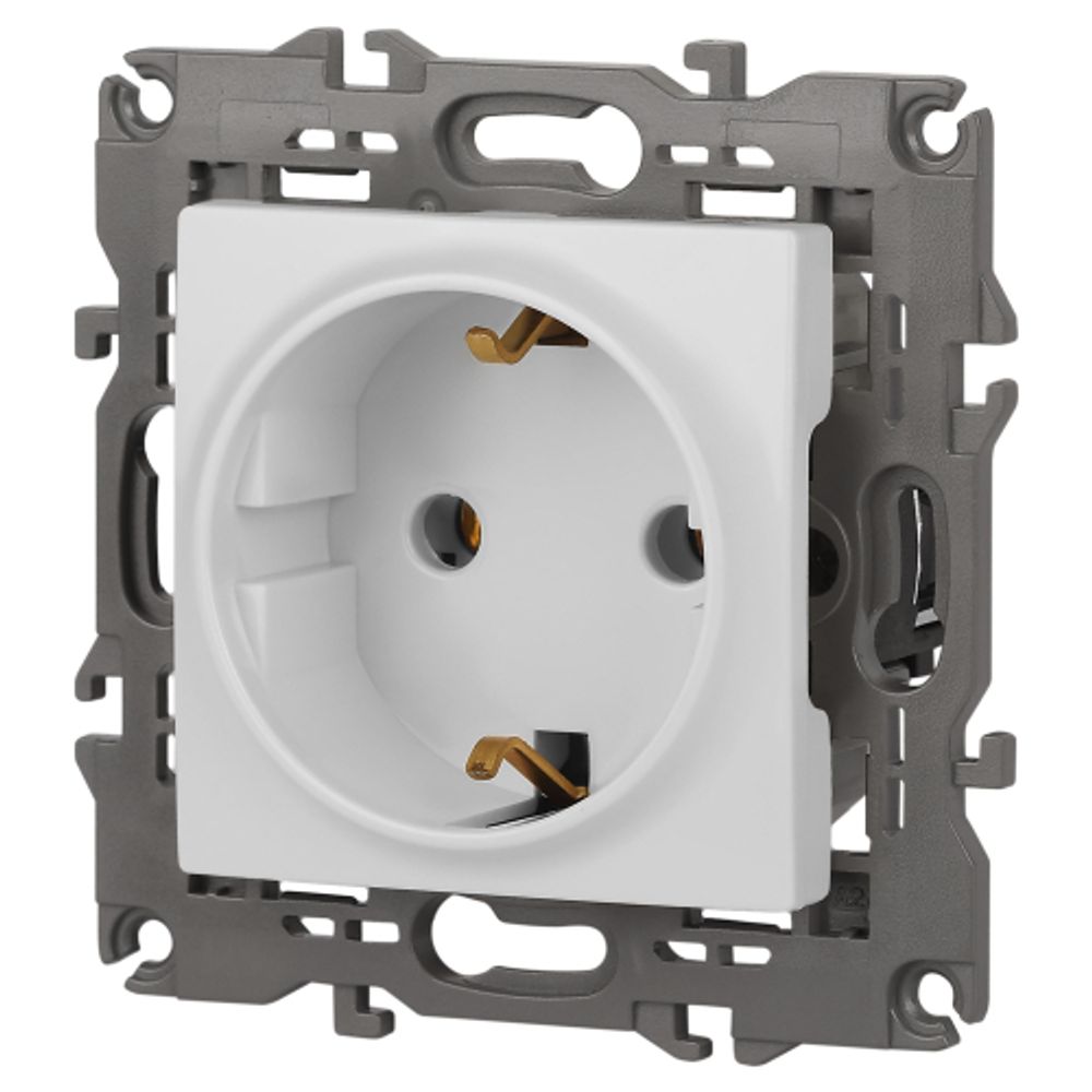 Розетка ЭРА Elegance 14-2101-01М 2P+E Schuko, 16А-250В, белый матовый