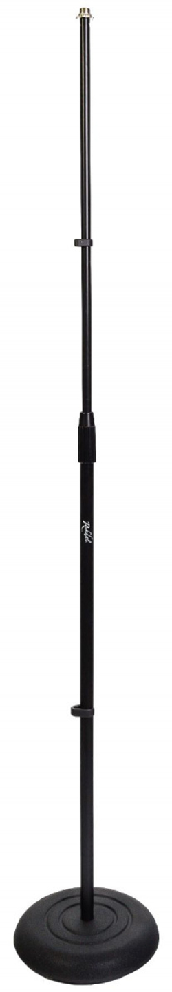 ROCKDALE 3606 прямая микрофонная стойка на круглом основании, в 95-165 см, металл, чёрная