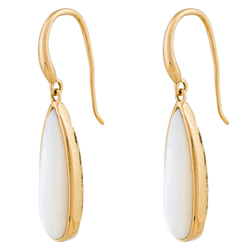 Серьги Fiore Luna Капля SHELL WHITE AE01376-14 BW/G