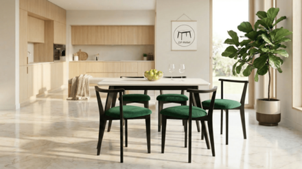 Стол Zip-mebel Сканди 120 чёрное дерево/слоновая кость