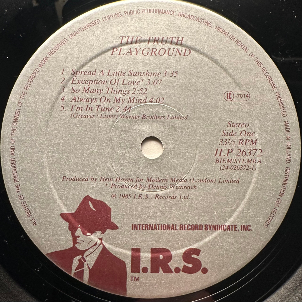 The Truth - Playground (Голландия 1985г.)