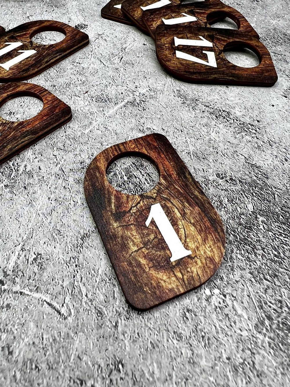 Номерки для гардероба 4х6 см