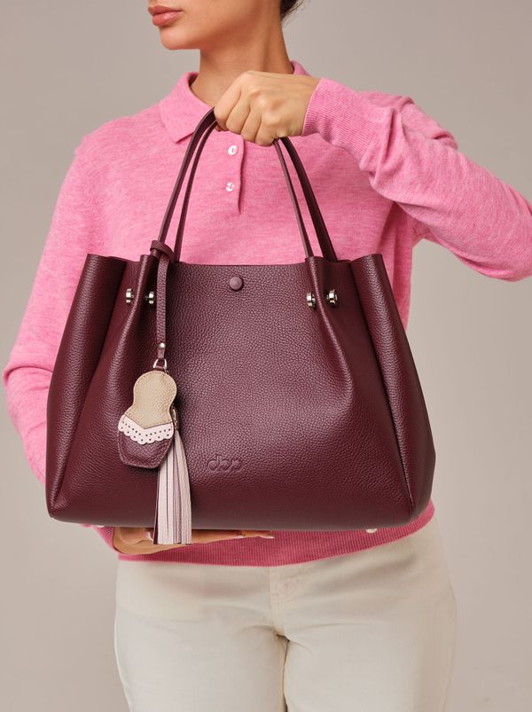 Кожаная сумка Vasilisa DBR 31210 зимняя вишня