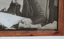 Портрет В.И. Ленина на металлической пластине. Москва. Завод «Пресс». Изд. Московский рабочий