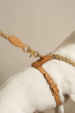 Шлейка "Кантри-пони" рыжая (льняной канат)