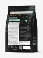 Сухой корм для взрослых собак Premier Dog Adult Medium средних пород с чувствительным пищеварением ягненок с индейкой 3кг