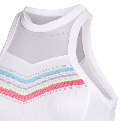 Женская теннисная майка Lucky in Love Sahara Tank Top Women - White, Multicoloured