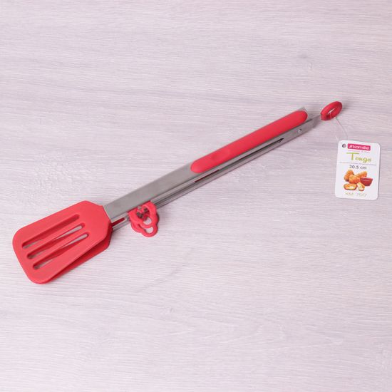 Щипцы-лопатки силиконовые 30,5 см с ручками из нержавеющей стали Kamille KM-7517