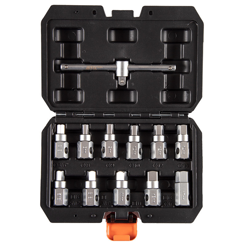 AFFIX (AF10348012C) Набор насадок для пробок слива масла, кейс, 12 предметов