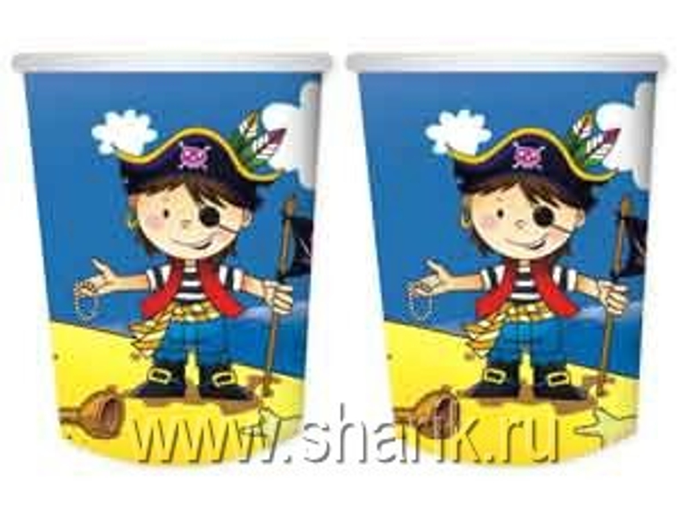 Стакан бум Маленький пират 250мл 6шт.