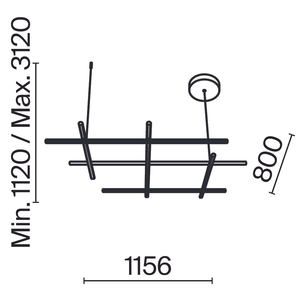 Подвесной светильник Maytoni MOD278PL-L86G3K