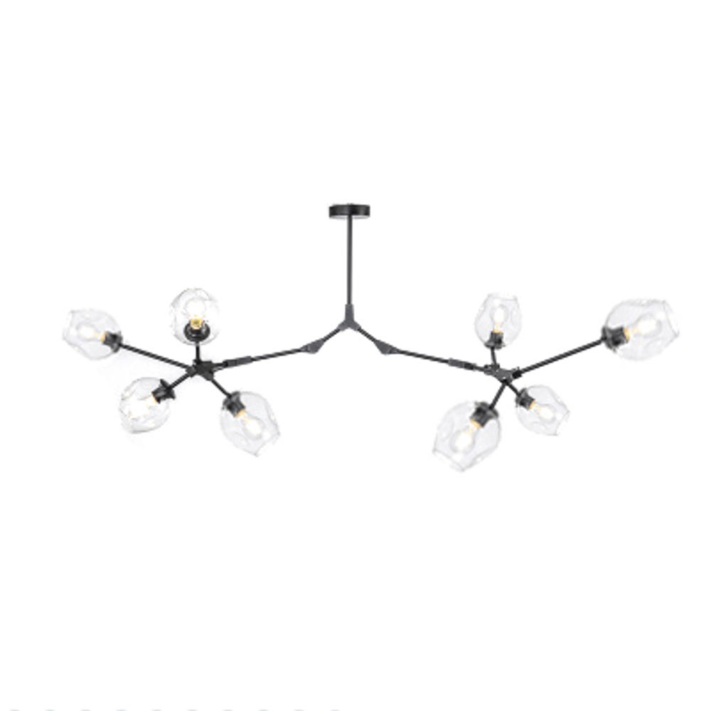 Ceiling design lamp  Branching Bubble by Roll & Hill (Lindsey Adelman) (8 lampshades,  Black)