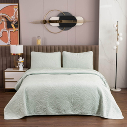 Покрывало 160х220 и наволочка 50х70 Sofi De MarkO Мелисса ментол