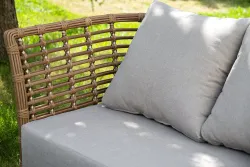 "Валенсия" лаунж-зона из искусственного ротанга, цвет соломенный