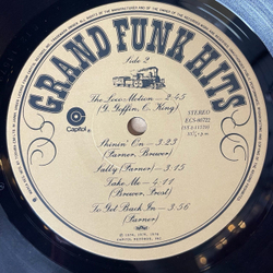 Винтажная виниловая пластинка LP Grand Funk Hits (Japan 1976) (No Obi) We're An American Band