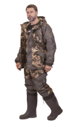 Зимний мужской костюм Горный -15 (Алова,Таслан) ПК Зеленый Камо