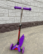 RR1-2/Самокат трехкол. колеса: d110 мм.d76 мм. раз.пл: 51*11 см, Фиолетовый