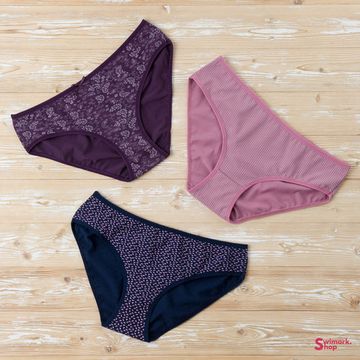 Трусики женские DOMINANT 55000-322, FULL BRIEF, 3 шт. в уп. MIX (в уп. могут повторятся цвета)