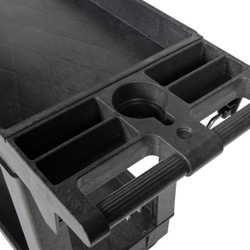 OPT-607S Тележка пластиковая, 2 полки