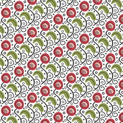 Buy floral fabric abstract small rose flowers red
