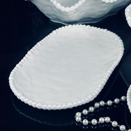 Lenardi 305-218 Овальное блюдо 30,5см МАРИНЕТ в под.уп.(х12)Фарфор