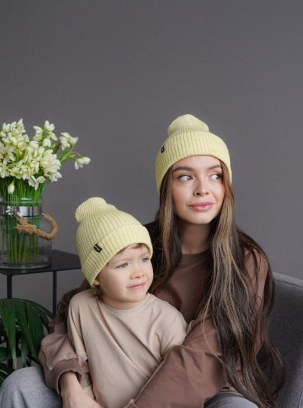 Шапка вязаная весенняя/осенняя (Груша) МУЛА