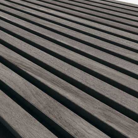 Акустическая панель РП 35 мм Серый дуб (комплект из двух штук), 278x60 см